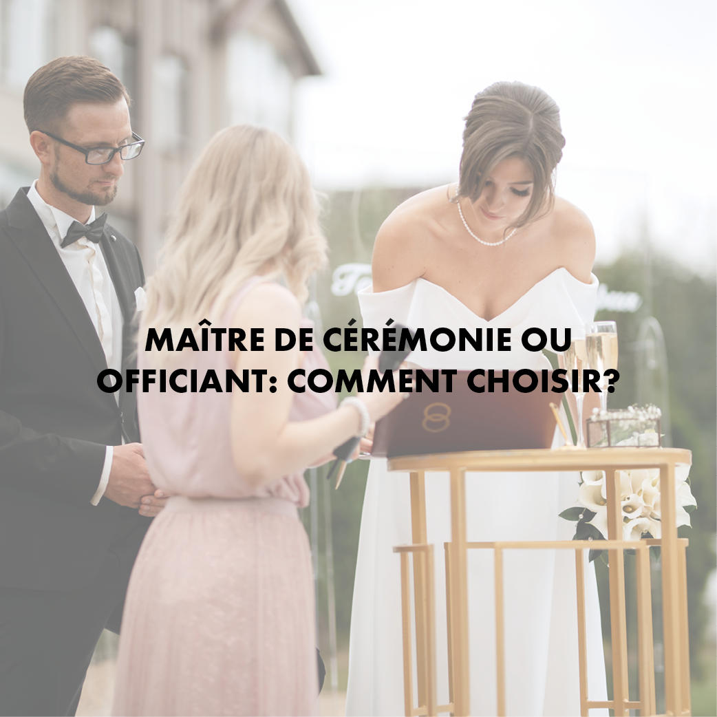 Maitre ou officiant de ceremonie ?